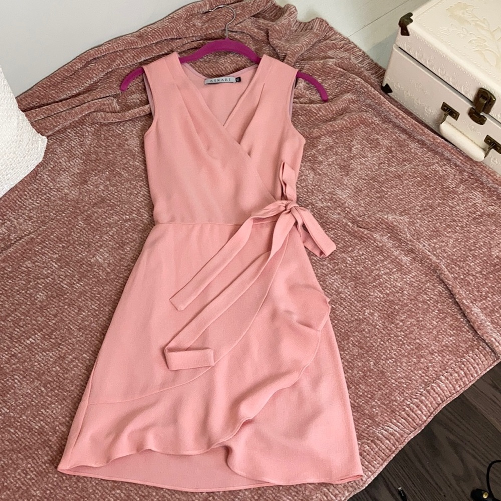 Askari Ruffle Wrap Dress